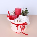 Подарочный набор с растениями и свечами "Наслаждение моментом"