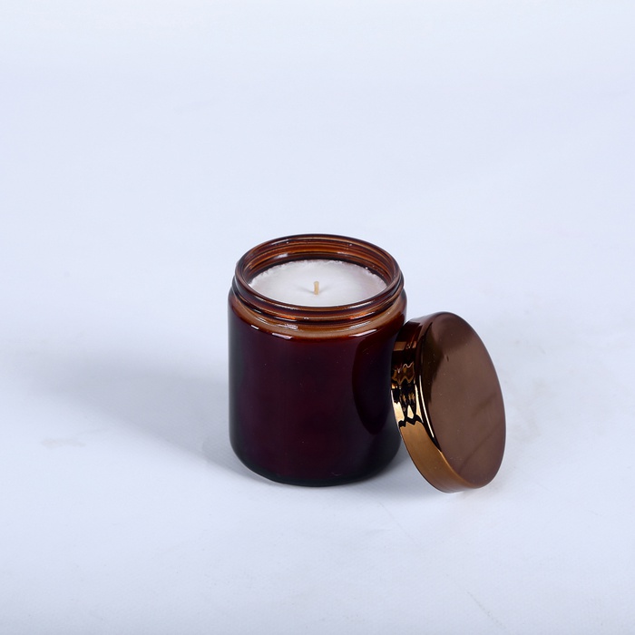 Подарочный набор с розами, вазой и свечой "Персиковое Увлечение"