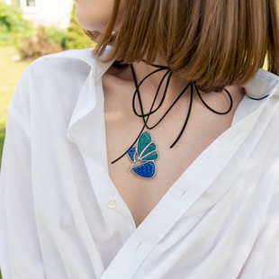 Подвеска Синий цветок