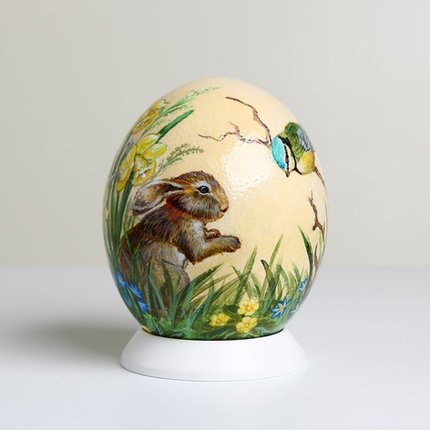 Расписное яйцо пасхальный кролик