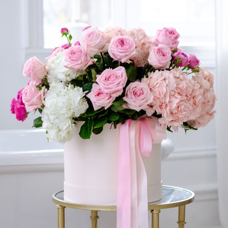 Сет из 3 цветочных композиций "Розовый вальс нежности"