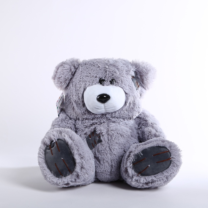 Мягкая игрушка Медведь Тедди, серый, S