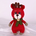 М'яка іграшка олень у шарфику