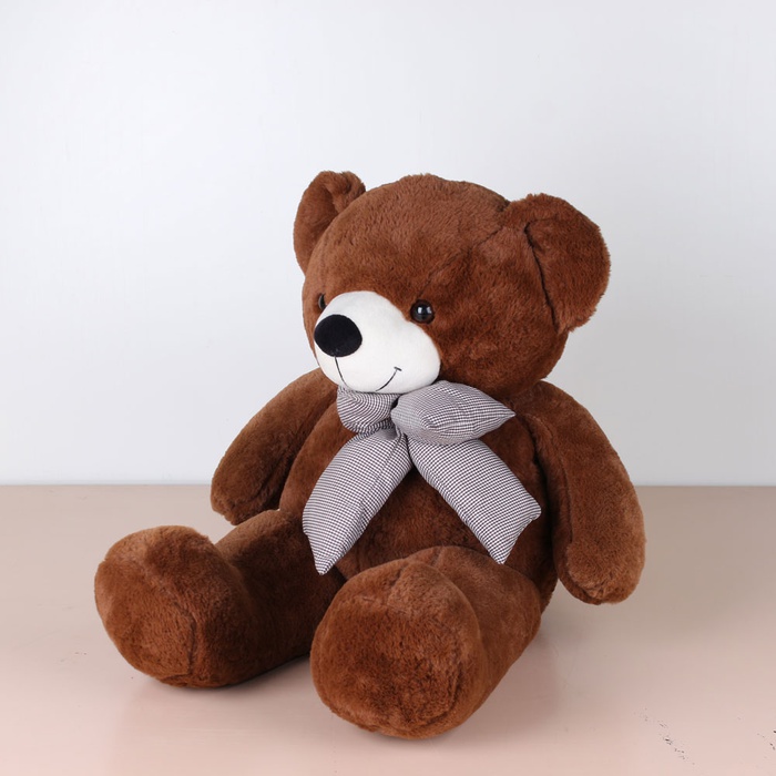 Мягкая игрушка медведь, коричневый, М