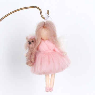 Янгол-охоронець дівчинка з песиком