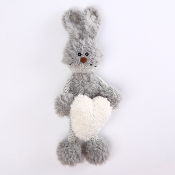 Мягкая вязанная игрушка зайчик
