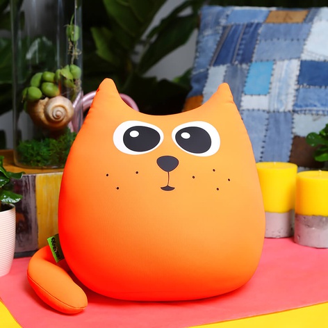 Мягкая игрушка-антистресс "Кот Оранжевый"