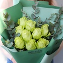 Букет з 9 троянд Лемонаде