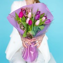 Букет 15 великолепных тюльпанов