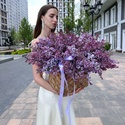 Цветы в корзине "Шепот сирени"