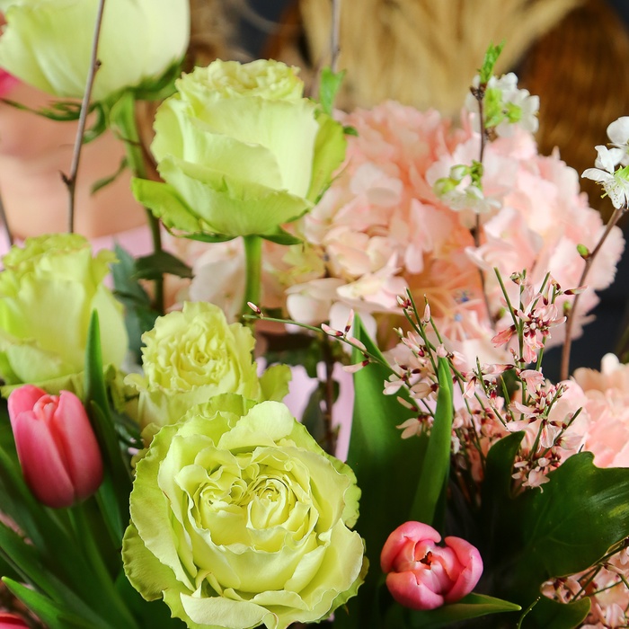 Букет з гортензією "Ніжні обійми"