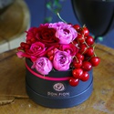 Квіти в коробці "Соковита ягода"