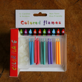Свічки різнокольорові вогні
