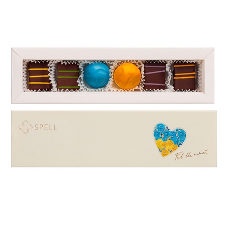 Набір цукерок шоколадних "Серденько" від Spell