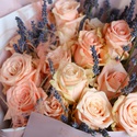 Букет із троянд Кімберлі з лавандою