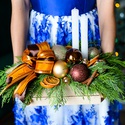 Подарочный новогодний набор со свечами "Тепло и удовольствие"