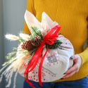Подарунковий набір "Торт вершковий в новорічній серветці"