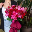 Букет з троянд "Рожевий етюд"