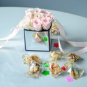 Подарочный набор с розой и печеньем "Розовая мелодия"