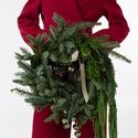 Новорічний вінок із хвої "Лісова поляна"
