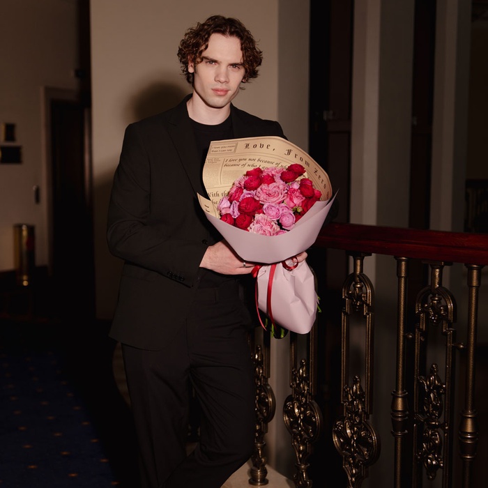 Букет із троянд "Джелатто", M