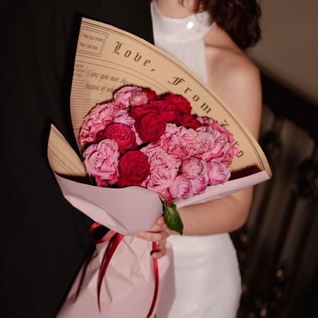 Букет из роз "Джелатто", S