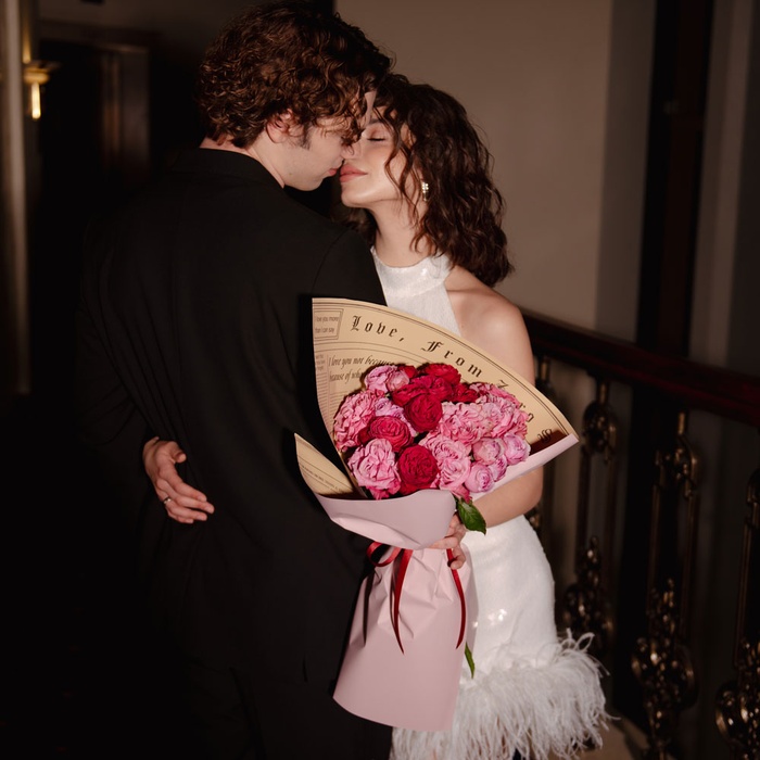 Букет из роз "Джелатто", S