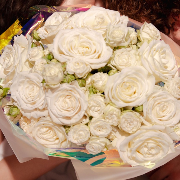 Букет из роз "Романтичный прованс", M