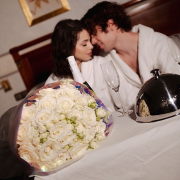 Букет из роз "Романтичный прованс", L