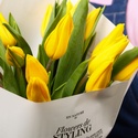 Букет 15 желтых тюльпанов