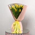 Букет 21 желтый тюльпан